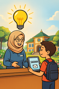 Ilustrasi Layanan Saran - Zona Integritas